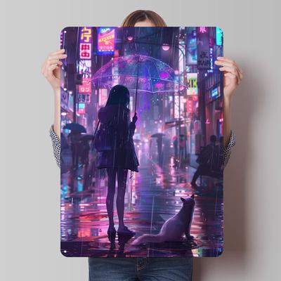 Nocny Znak z Blachy Neonowy Plakat Retro Metalowe Znaki na Zamówienie do Domu Pokoju Sztuka na Ścianę Dekoracja Pokoju Gier Akcesoria do Baru