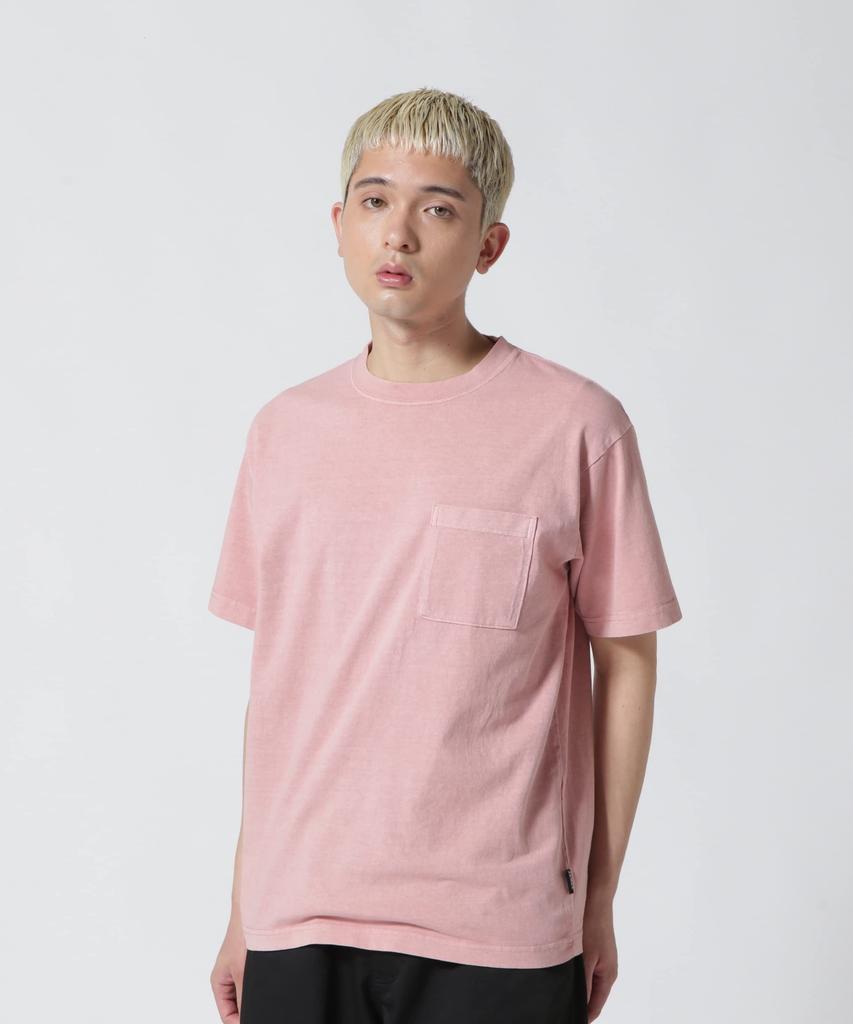 AVIREX DAILY SHORTSLEEVE FADE WASH POCKET T-SHIRT men's 2XL pink 783-3934010