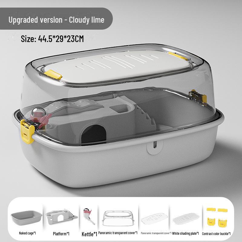 Acrylic Skylight Hamster Cage Castle - Indoor Full Set