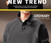 High-End American Retro Heavyweight Half-High Collar Men's Hoodie - Autumn Loose Henley Style