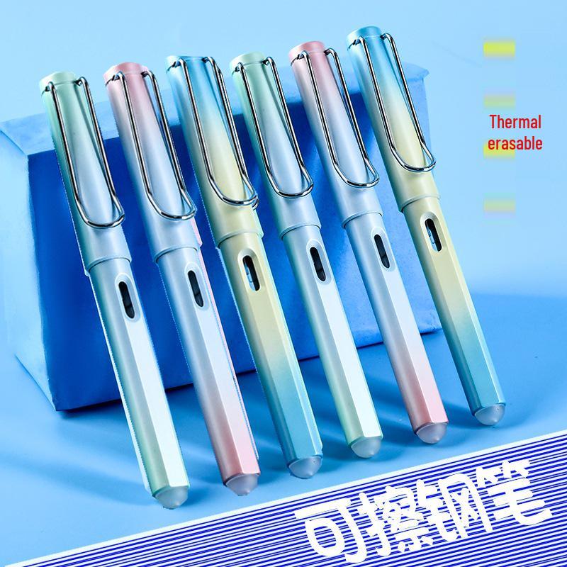 

Gradient Color Erasable Calligraphy Fountain Pen for Third Grade Beginners 0.38mm