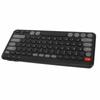 Compact Round Keycaps Mini Keyboard Wireless Bluetooth 2.4G Dual Mode Portable Slim Keyboard for