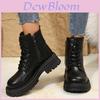 Stylish Women's Martin Boots With Thick Sole And Warm Lining For Autumn And Winter