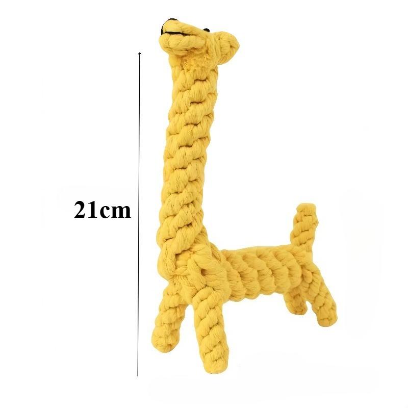 Cotton rope dog toy Pipi set animal modeling weaving toy knot anti-gnashing dog toy