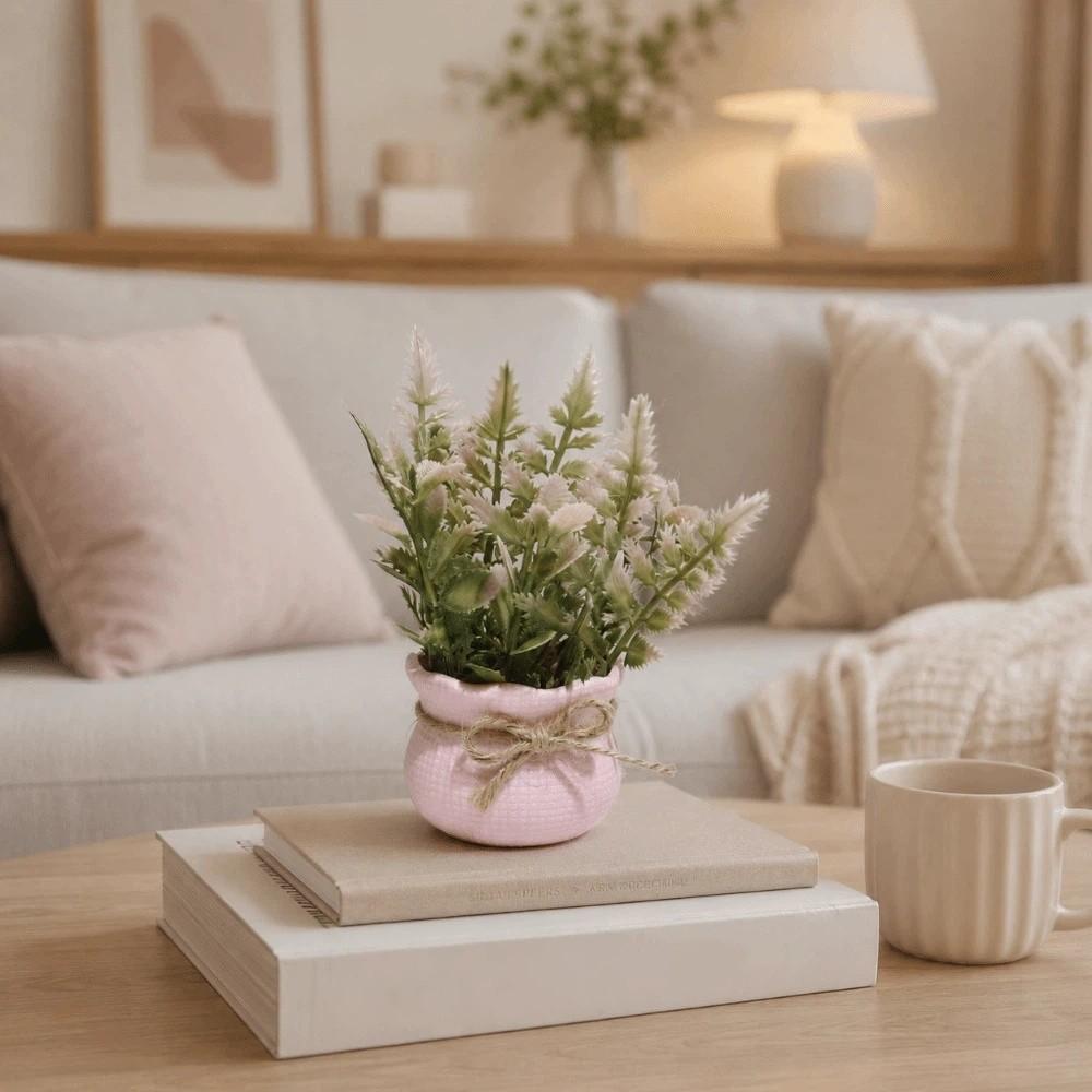 Ornaments Artificial Potted Flowers Mini Simulation Plants Gifts Potted Plants Office