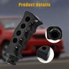 Universal Black Slotted Pistol Grip Handle Manual Gear Shift Knob Shifter BA