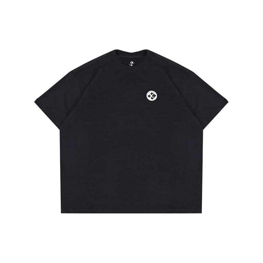 

New Converse T Shirts Unisex Black 10026165-A03 S