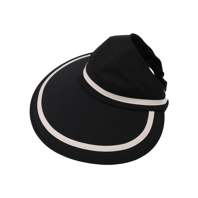 Summer Wide Brim Sun Hat With Polyester Fabric And Breathable Design For Casual Outdoor Wear