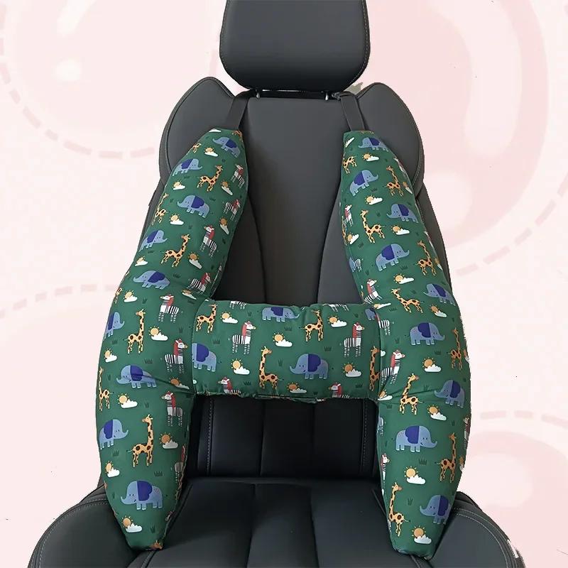 Dětský polštář do auta Opěrka hlavy na spaní Cartoon Cartoon Ochrana zadních sedadel Ramena Bezpečnostní pás do auta Polštář na spaní Krk Polštář Opěrka hlavy