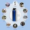 Stainless Steel Water Bottle 1 Ltr For Kids, Boys, Girls, 1 Litre Bottles for Gym,  Fridge Use, School & Office (Sipper Cap - Set of 3, Dark Blue)