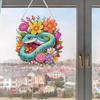 Acryl 2D Flach DIY Diamantmalerei Set Strassstein Diamantkunst Fensteranhänger Diamantkunst Anhänger Heimwanddekoration Bastelbedarf
