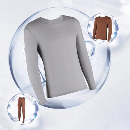 Long Johns Thermal Underwear for Men Ultra Lightweight Base Layer Top And Bottom Set for Cold Weather