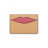 Coach Logo Credit Card Holder With Four Slots Unisex Wallet Gold Latte Multicolor CW926-IMWQB
