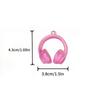 1pcs Acrylic Gradient Color Headphone Pendant Beads DIY Spacer Beads for Headbands, Bracelets, Necklaces, Stringing Accessories Perfect Holiday Gift