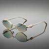Rhombus Small Frame Women'S Color-Changing Sunglasses Fashion Personalized Street Shot Uv-Proof Sunglasses