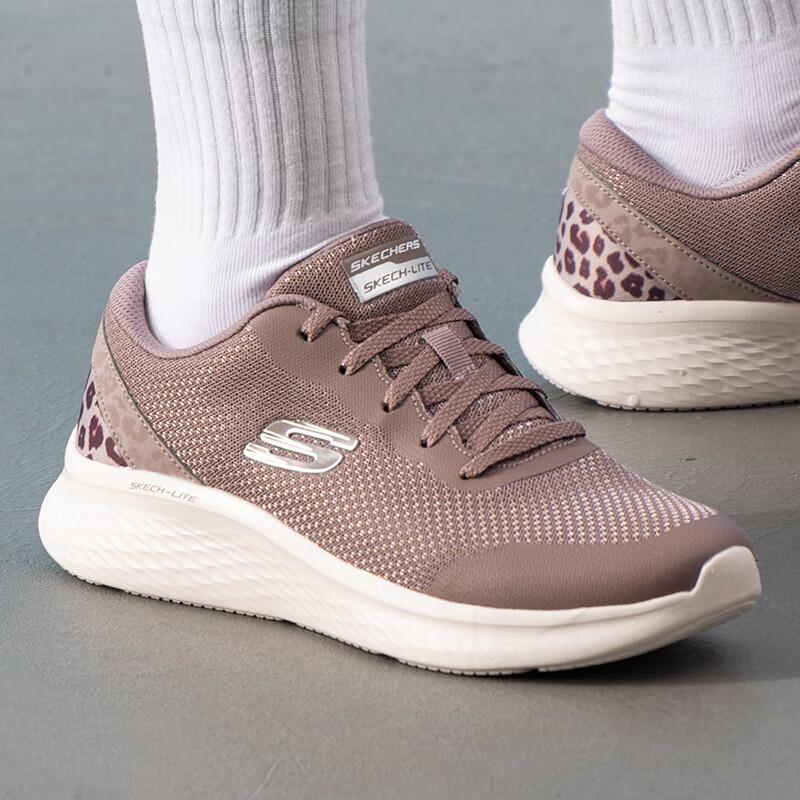 Skechers Women's Pink 149992-MVE Lace-Up Casual Shoes