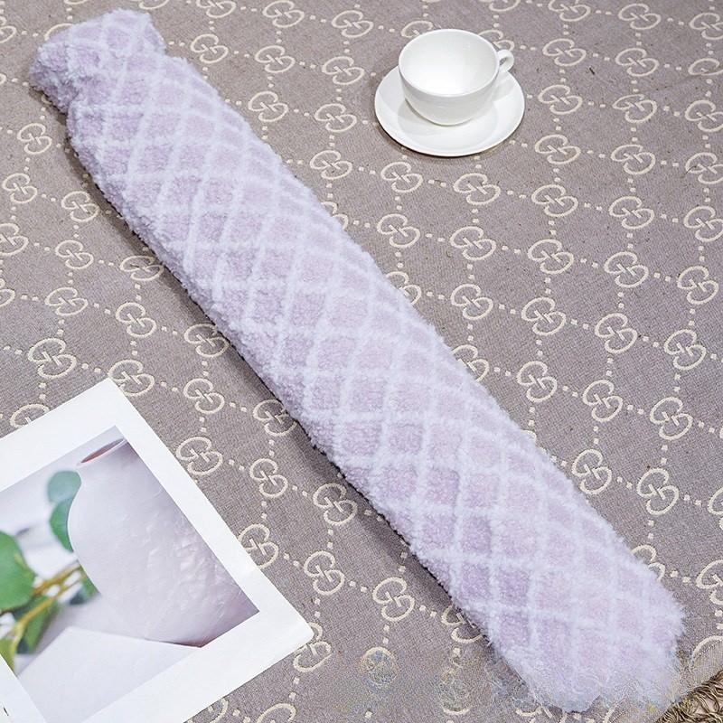 Cartoon Cat Shape Long Hot Water Bag With Soft Short Plush For Warmth And Gift Giving
