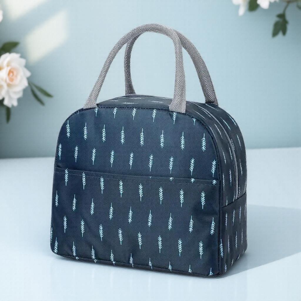 Functional Insulated Lunch Bag Thermal Food Picnic Bag for Women Kids Portable Canvas Lunch Box