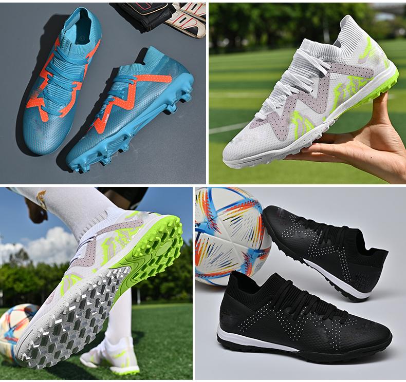 Męskie Buty Piłkarskie Wysokie Łamane Paznokcie TF Antypoślizgowe Długie Paznokcie AG Profesjonalny Trener Piłka Nożna Buty Piłkarskie dla Mężczyzn
