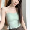 Camisole Vest With Chest Pad Outer Wear Underwear For Women Summer Thin Beautiful Back Bandeau Integrated Top
