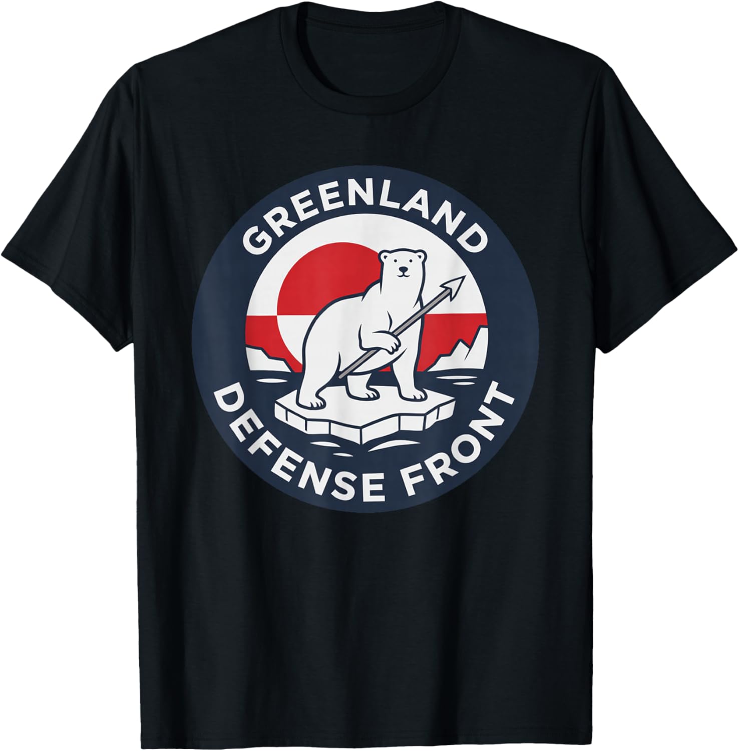 Greenland Guard Polar Bear Spear Arctic Emblem T-Shirt S разноцветный