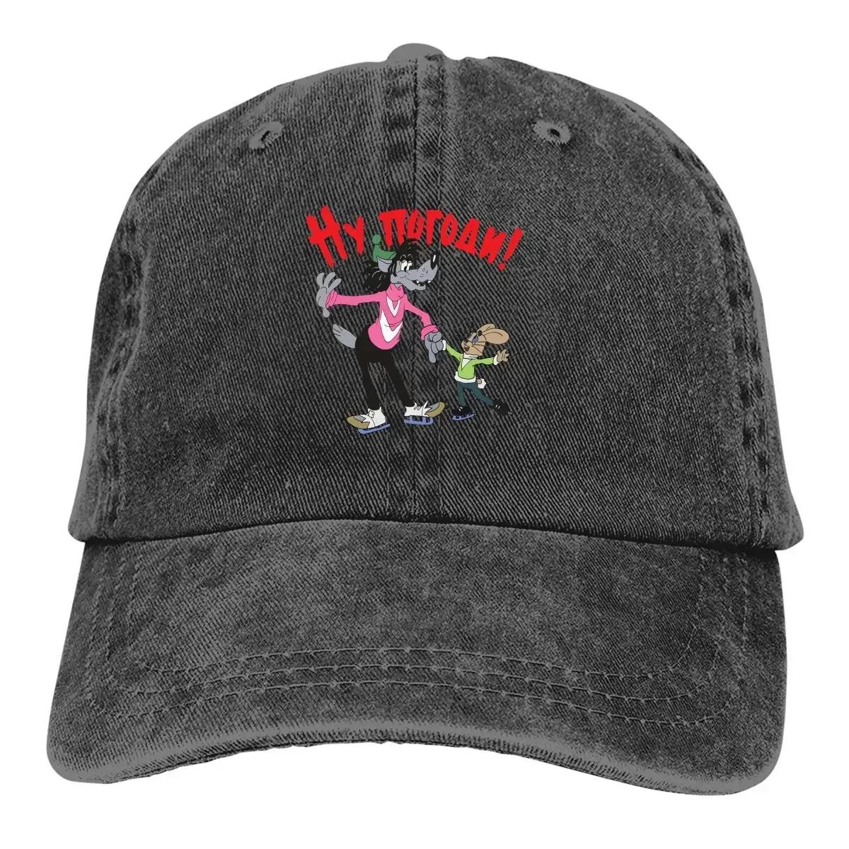 

Cute Classic Baseball Cap Unisex Hats Women Visor Protection Snapback Nu Pogodi The Hare Catoon Caps Adjustable