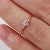 Luxury Dainty Thin Rings for Women Gold Silver Color Love Heart Zircon Delicate Wedding Dating Ring Fashion Jewelry Gift