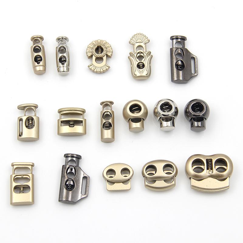 Clothing Metal Spring Buckle Buckle Rope Buckle Alloy Pig Nose Buckle Down Jacket Bell Rope Buckle Elastic Buckle