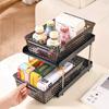Pull Out Cabinet Organizer Kitchen Under Sink Rack Multifunctional Bathroom Table Cabinet Drawer Shelf  Double Layer