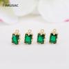 Korean Fashion Green Zircon Small Pendant Charm, DIY Making Earrings Necklaces Components Findings, Jewellery Making Supplies