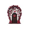 Wooden Fairy Gnome Door Figurines Handmade Micro Landscape Windows Door Miniature Craft Elf Door Art Statues Garden Decoration