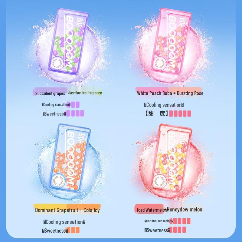 bop Dual Flavor Burst Bead Chewing Gum