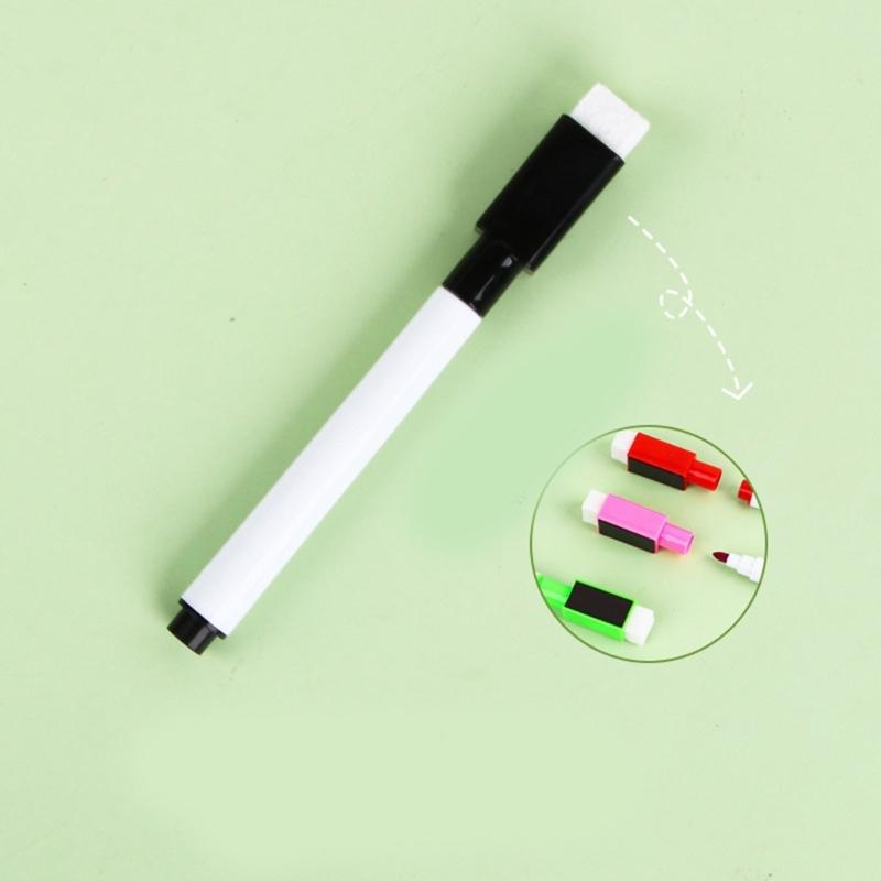 20 Pcs Whiteboard Pens Quick-Drying Whiteboard Markers Erase Marker with Eraser Caps for Office School and Home Use
