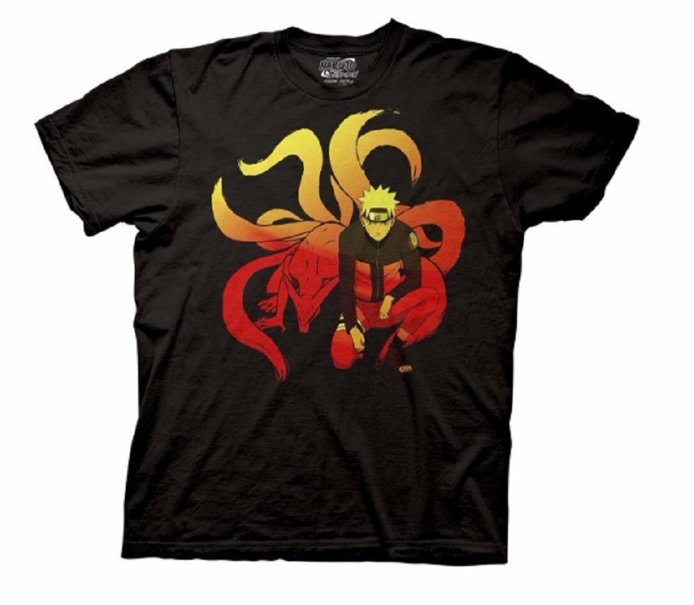 Naruto Shippuden Naruto And Nine Tails Anime Licensed Adult T-shirt XXXL