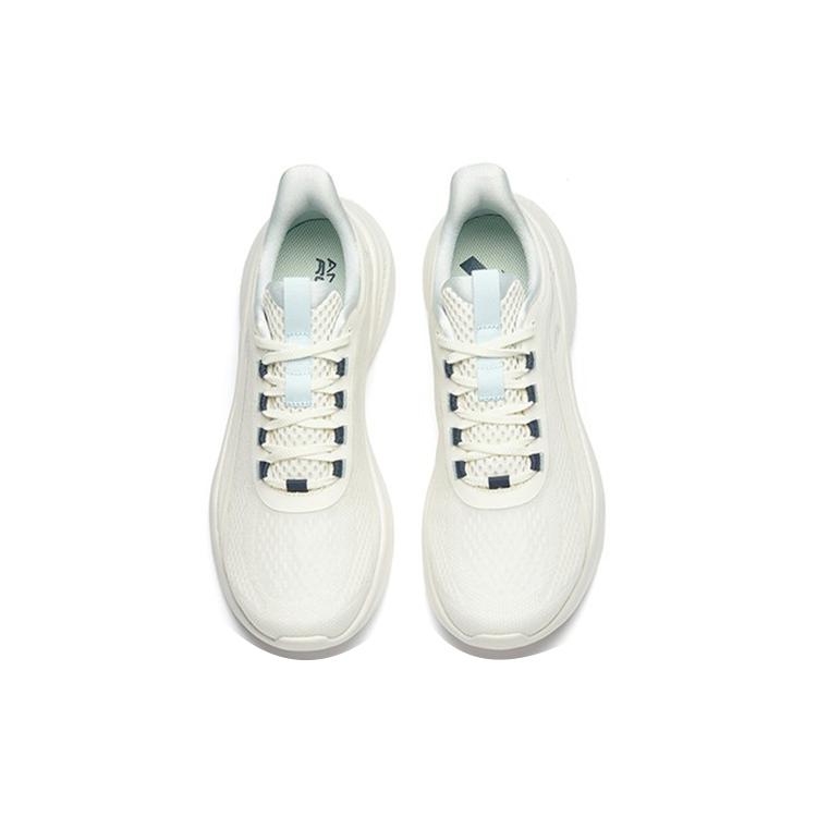 Anta Cushioning Slip Resistant Abrasion Resistant Breathable Lightweight Low Top Running Shoes Men's White Gray Blue 912225581-4