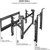 TOOQ TQVW4570T - Support vidéo Mural pour écran 45" - 70", Noir