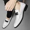 Fashion Quality Lightweight Daily Office Mens Shoes Brand Comfortable Business Party Wedding Leather Shoes Non Slip Sole Driving Loafers