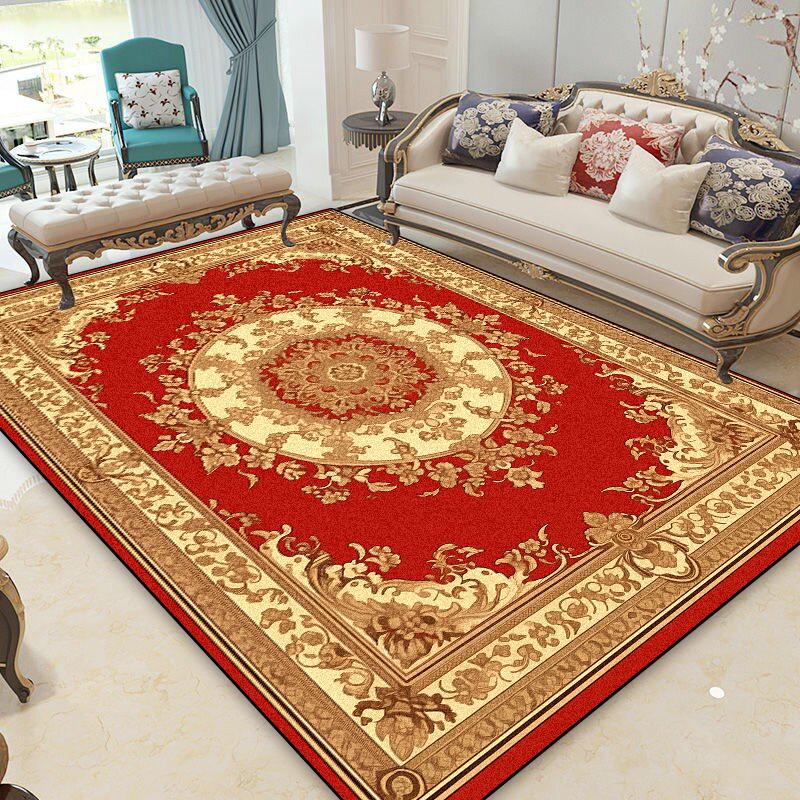 Persian Luxury Red Carpets Living Room Printing Home Decoration Large Area Soft Rugs 140x200 Bedroom Lounge Non-slip Floor Mats