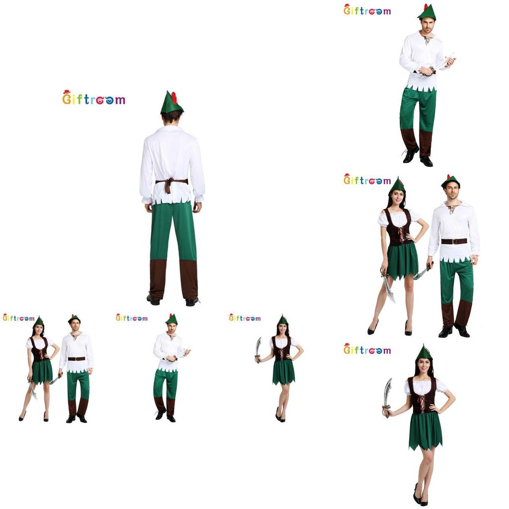 Unisex Kostým Cosplay Petra Pana na Halloween Pre Páry S Fantasy Témou Z Polyesterovej Látky