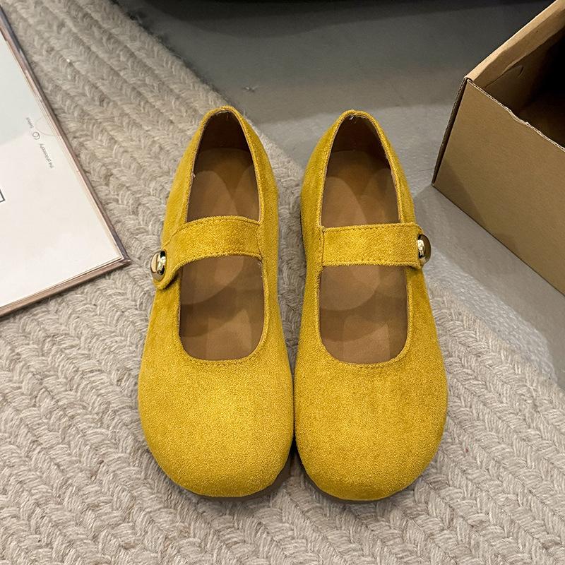 Single shoes women's new spring and summer skirt soft flat Mary Jane shoes versatile evening Doudou shoes