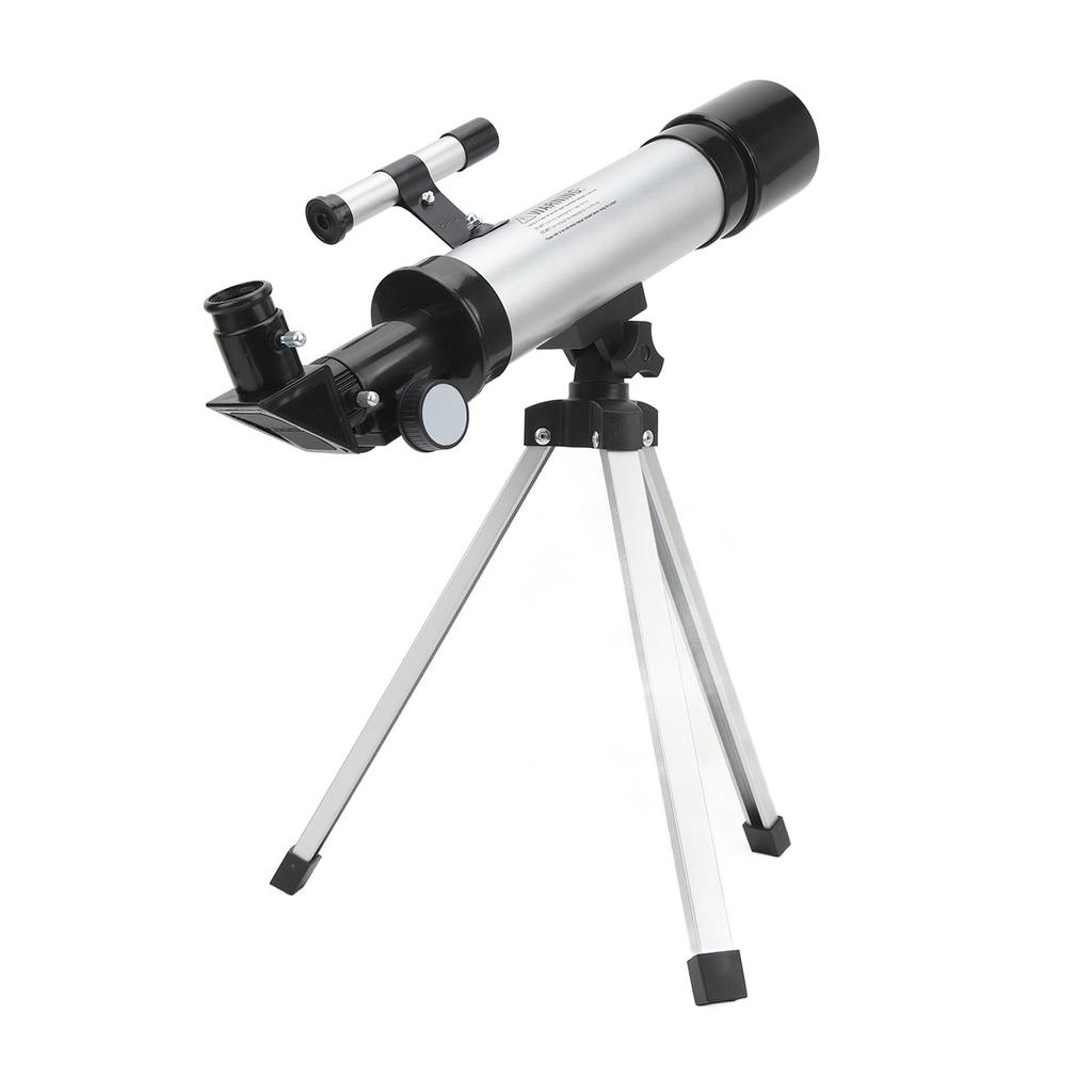 Refractor Telescope HD 90x Compact Astronomical Telescope with Finderscope 2 Eyepieces for Travel Bird Watching
