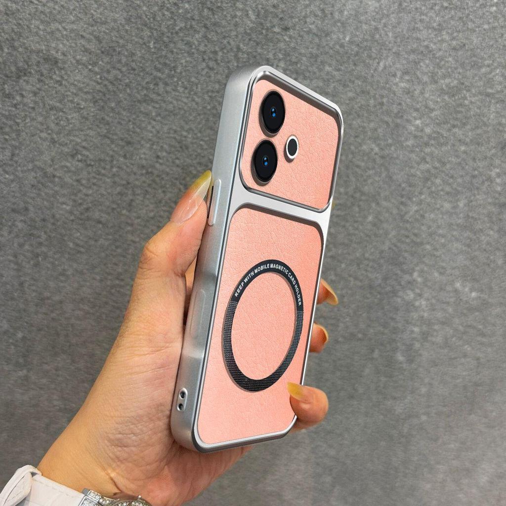 Upgraded Big Lens Protection Case for OPPO A5 Pro 4G/5G,A3 Pro 5G Luxury Leather Casing with Magnetic Ring