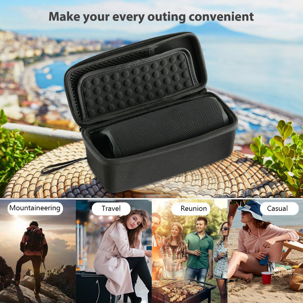Hard Case Carrying Case Hard Shell Storage Bag Pouch Cover Speaker Protective Carrying Bag with Handle