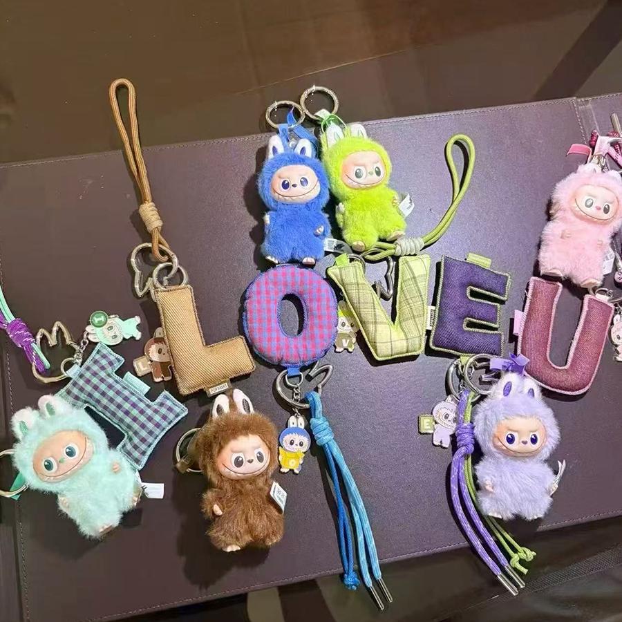 POP MART labubu Heart Code Series THE MONSTERS Letter Pendant Blind Box Single Blind Box / Whole Box -authentic