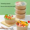 Meliya Disposable Kraft Paper Food Containers with Lids