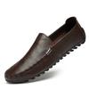 Luxurious Men Shoes New Men's Genuine Leather Flat Shoes Breathable Casual Shoes Office Loafers Fashion Peas Shoes Driving Shoes
