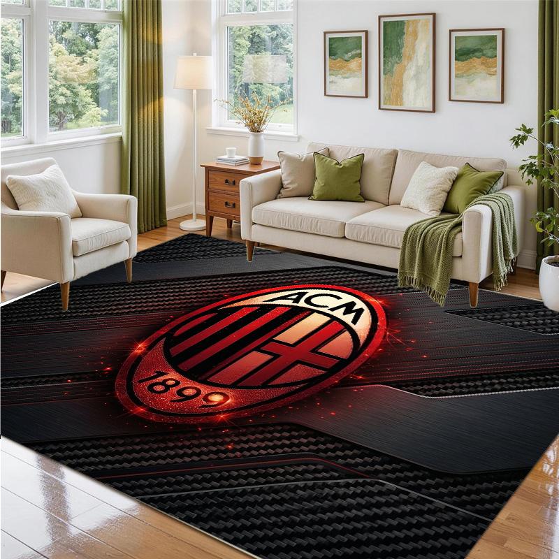 AC Milan Design Crystal Velvet Rug Soft Decorative Mat for Bedroom Entrance