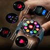 HT28 1.85 inch Screen Smart Watch Bluetooth-compatible Call Bracelet with Compass, Flashlight Function