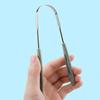 Premium 1Pcs Metal Tongue Scraper Cleaner For Adults, Portable Stainless Steel Tongue Scrapers Brushes For Removing Bad Breath