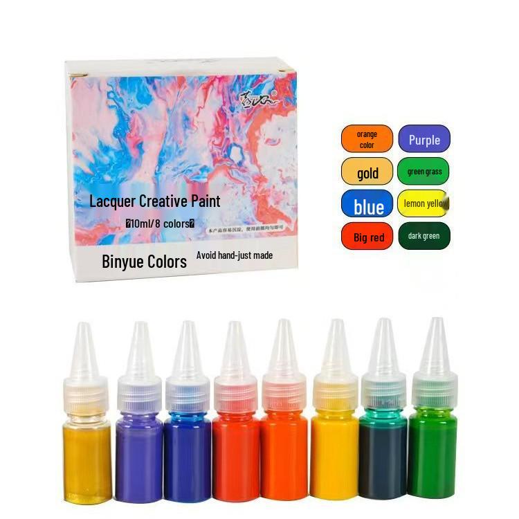DIY Lacquer Paint Folding Fan Set - Intangible Cultural Heritage Material Pack